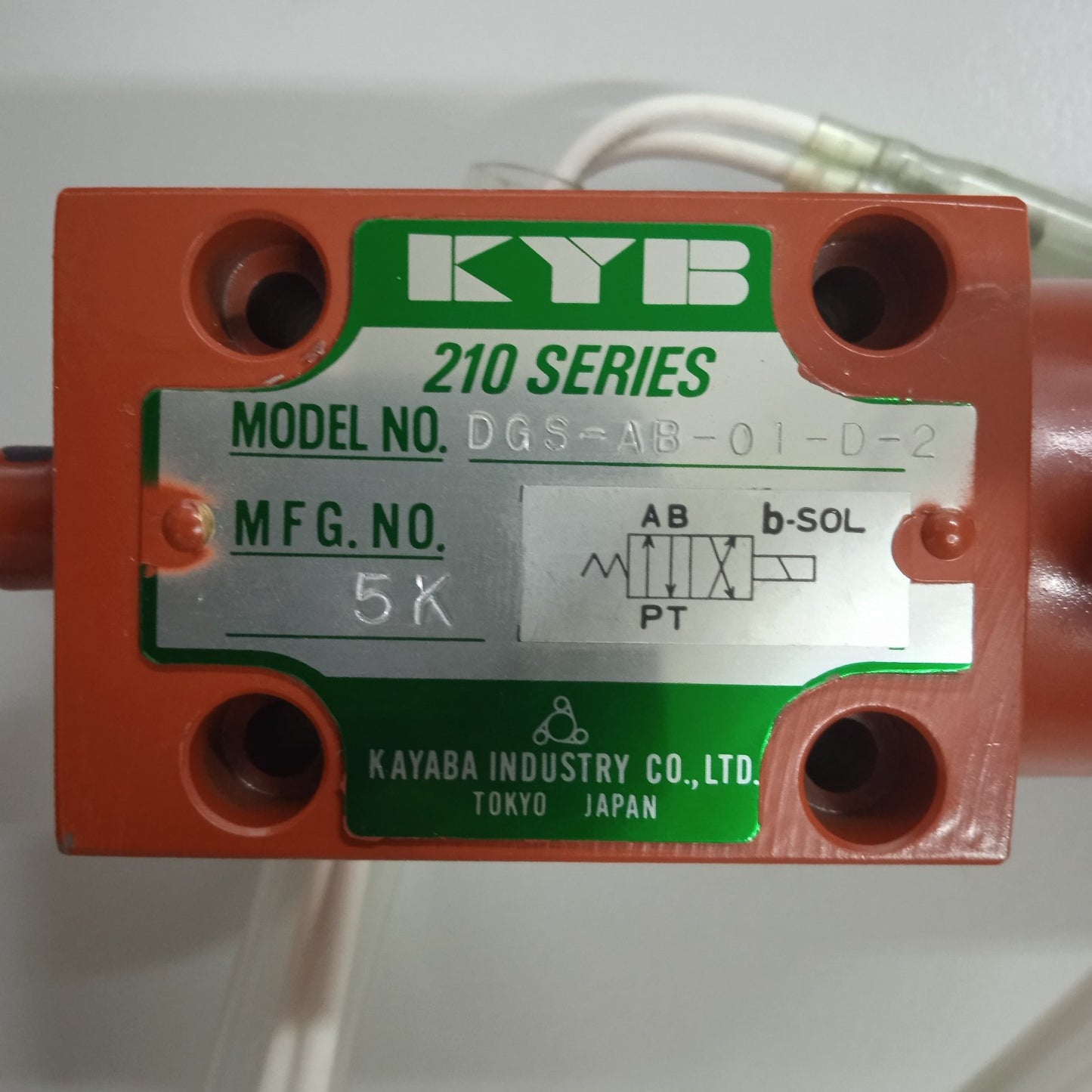 [STK00009] Directional Control Valve DGS-AB-01-D-24 (New Original Nameplate)
